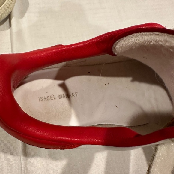 Isabel Marant Low Top Leather & Suede Sneakers - Picture 4 of 7